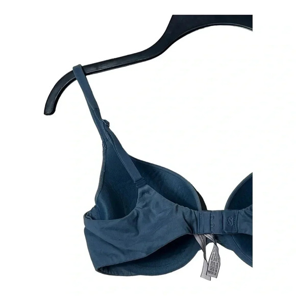 1433.‎ VICTORIA’S SECRET BODY BY VICTORIA LIGHTLY PADDING SIZE 34C BLUE/PINK - Picture 7 of 7